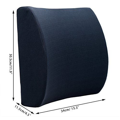 Preisvergleich Produktbild Hikenn Rückenkissen Autokissen Lendenkissen aus Schaumstoff Ergonomische Rückenstütze Lordosenstütze Rückenlehne
