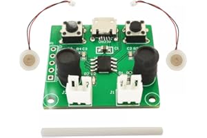 Module D'humidificateur Double Micro USB,Atomiseur de Brumisateur a Ultrasons 110KHz 2W 20mm Contrôlable Marche/arrêt pour Les Atomiseurs