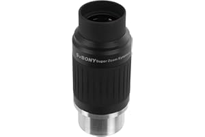 Svbony SV230 1.25" 8mm-20mm Telescopio Zoom Ocular, Campo de Visión Aparente 57°-72°, Ocular Asférico FMC con Adaptador de 2", Accesorio Telescopio con Corrección de Color para Observación Astronómica