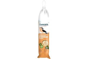 Donath Dozownik energii orzeszki ziemne - 500 g - w praktycznym dozowniku do zawieszenia - bogaty w naturalny tłuszcz - cenna całoroczna karma dla dzikich ptaków - z naszej manufaktury w południowych