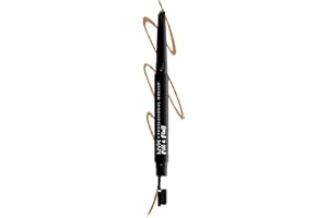 NYX Professional Makeup Crayon à Sourcils Fill & Fluff, Formule à la Pommade Crémeuse, Pointe Précise, Embout Brosse pour Estomper, Blonde