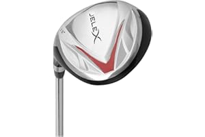 JELEX Levier de golf / bois main gauche en acier inoxydable et aluminium pour gaucher Longueur 107-115 cm Angle 56-58° Poids 420 g Poignée ergonomique en caoutchouc facile d'entretien et durable