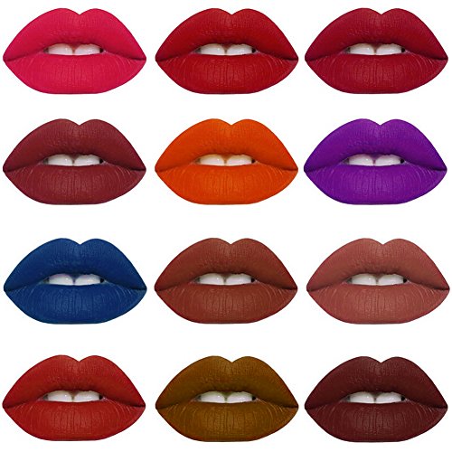ROMANTIC BEAR 12 Farben Wasserdichte Matten Flüssiger Lippenstift Lang Anhaltende Kosmetik-Set - 2