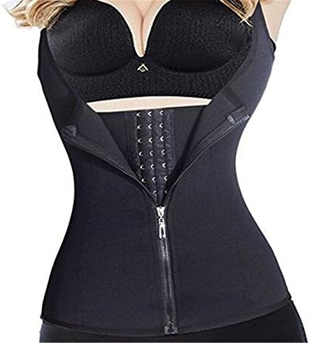 Happyelf Woman's Tight Bust Waist Trousers Tattoo Trainer Zippers and Hooks (S)