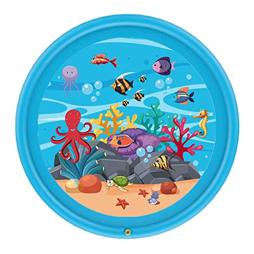 Preisvergleich Produktbild navigatee Wasserauflagen, Unterhaltungs-Wasserspritzauflage PVC für Kinder im Freien Umweltfreundliche aufblasbare Sprinkleranlage