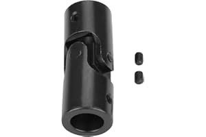 AUSLA Junta Universal de 20 Mm, Eje de Dirección Universal Acoplador de Junta en U Junta Cardán Acoplamiento del Eje Conexión del Motor Junta Universal de Dirección DIY para Modelos de