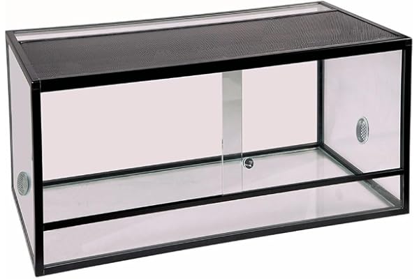 Reptiles Planet - Terrarium Aluminium Elegance - Couleur Noir - 100 x 45 x 50 cm