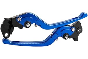 SINKEES For Yamaha YZF R3 2015-2018 for MT03 2015-2018, 3D Motorcycle Aluminum Accessories Motorcycle brake clutch handle lever (Blue)