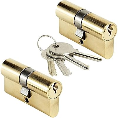 Bricard - Lot 2 cylindres de porte 30x30 mm Barillet s'entrouvrant BRICARD 4 clés