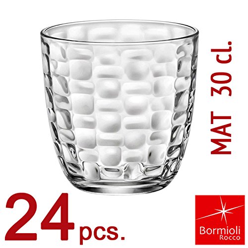 Bormioli Rocco - Set 24 Bicchieri - Collezione MAT 30 - capacità 30 cl. - (24)
