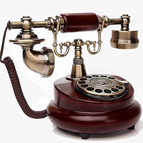 Good thing Creative Old-fashioned Rotary Dial Phone, Antique European Pastoral Retro Telephone, Home Landline, Office Fixed