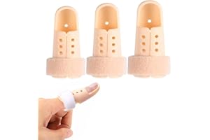 EODKSE Férula Ajustable para Dedos (3 Piezas) para rehabilitación, Alivio del Dolor, tendinitis, esguinces, Dedos Rotos, Artritis y Nudillos inmovilizados,