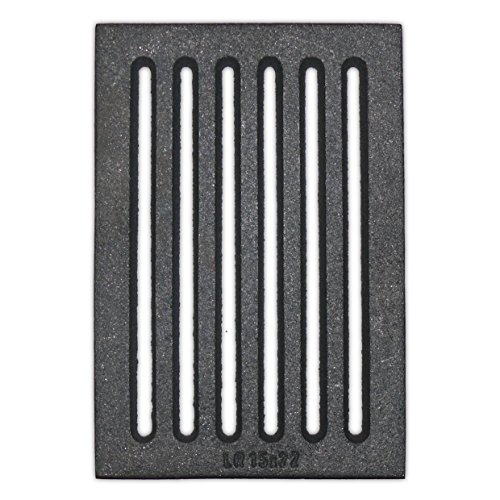 Liegerost 15x22 cm - Gussrost Ofenrost Ascherost Tafelrost Kaminrost Premiumqualität