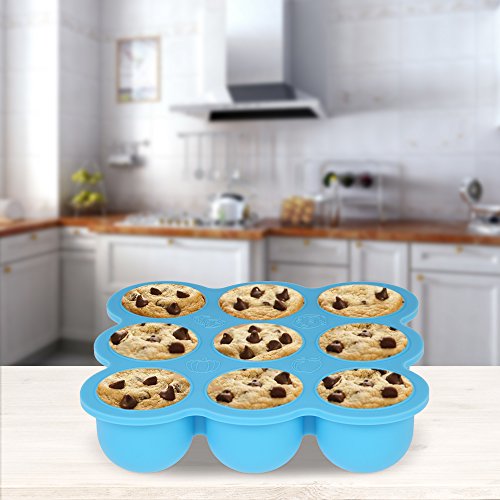 Decdeal Silikon Eiswürfelbox Schokoladen-Formen mit Deckel 10 Stück Eiswürfel - 9