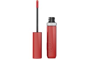L'OREAL PARIS L'Oréal Paris Rossetto Liquido, Colore Intenso ed Effetto Laccato, Tenuta 16H, Resistente alle Sbavature, No Transfer, Con Squalano, Infaillible Laque Resistence, Tonalità: 635 Worth It Medium, 4,3ml