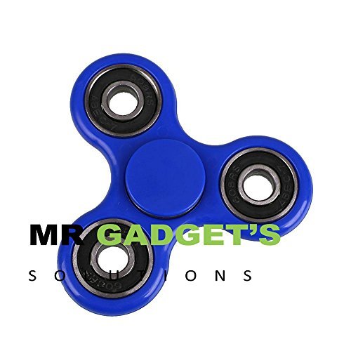 Fidget Hand Spinner Fumble Finger Toy for Stress Relief Anxiety ADHD Autism UK-Blue