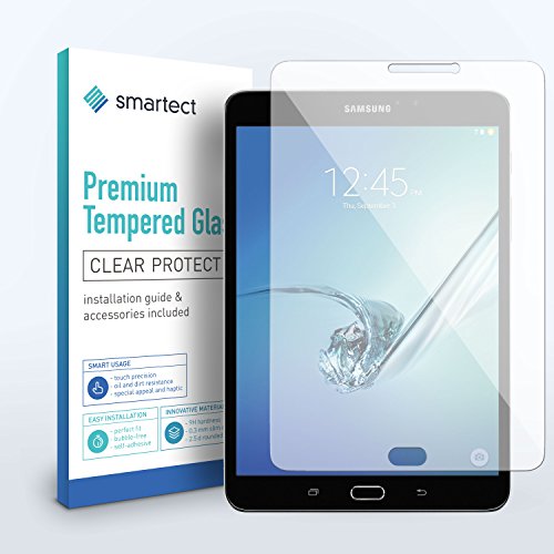 smartect® Panzerglas Displayschutzfolie für Samsung Galaxy Tab S3 9.7 (T820) aus gehärtetem Tempered Glass • Gorilla Glass mit Härtegrad 9h • 0,33mm Ultra-Dünn • Abgerundete Kanten (2.5D) • Anti Fingerabdruck - 2