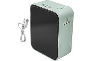 Namvo Bluetooth-etikettskrivare med 1 rulle vattentätt papper P15 miniskrivare Självhäftande etikett kompatibel med iOS och A