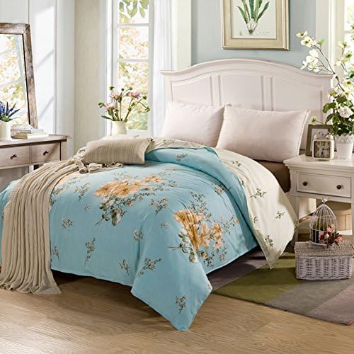 Cotton quilt cover,Quilt cover Twill Simple Single Increasing Four seasons-U 160x210cm(63x83inch)