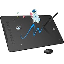 XP-Pen Deco Fun XS Grafik-Tablet, digitales Zeichnen, 10,2 x 7,6 cm , für E- Learning und Telearbeit, tragbar, mit Stift P01, 8192 Druckstufen