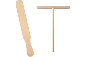 CYBGQP 2 Stück Crepes Verteiler, Crepes Wender, Crepe Verteiler, Crepes Zubehör, Teigverteiler für Crepes, Crepes Teigverteiler, Crepes Wender, Crepe Teigverteiler, Crepes Zubehör für Galettes & Pfannkuchen