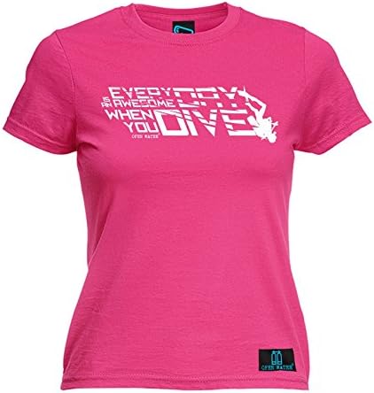 Open Water - Women's Everyday Is An Awesome Day Dive Diving T Shirt Diver Tee Scuba Snorkel Snorkeling Wetsuit Birthday Gift Christmas Present - FITTED T-SHIRT