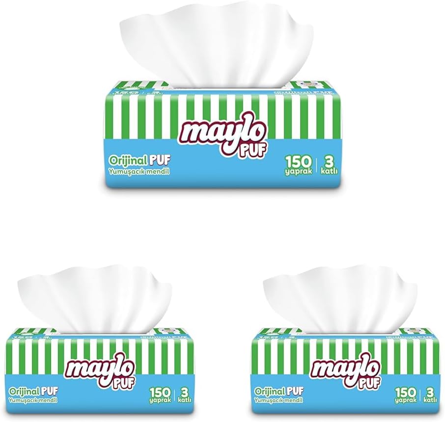 Maylo Puf Mendil 150'li 3lü paket