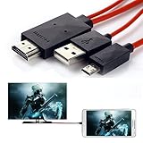 DSHS 6,5 metri 11 pin cavo adattatore micro da USB a HDMI, HDTV per Samsung Galaxy S5, S4, S3, Note 3, Note 2, Galaxy Tab 3 8.0, Tab 3 10.1, Tab Pro, Galaxy Note 8, Note Pro 12.2 (non per Tab 3 7.0, Note 10.1, Note 3 N9008 V)