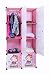 Kurtzy Portable Pink Clothes Closet RS.2499.00