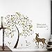 Produktbild XingMang Bunte geheime Baum-Wand-Kunst-Wanddekor-Giraffe unter dem Baum-Wand-Abziehbild-Aufkleber-Kinderzimmer-Kinderzimmer-Wand-Applique-Plakat