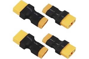 YOWOO POWER Yowoo 4pcs Adattatori XT60 a XT90 Adattatori XT60 Maschio a XT90 Femmina Nessun Cavo Connettori Batteria LiPo RC (XT60 Maschio a XT90 Femmina)