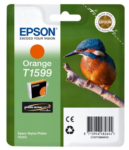 Epson T1599 Cartouche d'encre d'origine pour Stylus Photo R2000 Orange