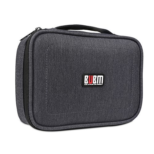 BUBM 3 Stücke Mehrfachfunktion Kabelorganiser Tasche Reisetasche für Elektronische Zubehöre wie Netzteil, Maus und USB Stricks, Schwarz - 4