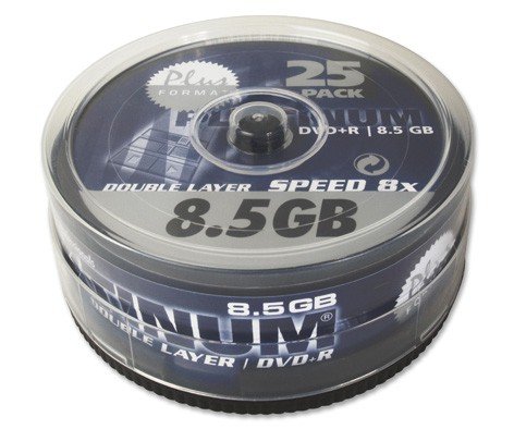 100 (4x 25Stk) Platinum Rohlinge DVD+R DL 8,5GB 8x *Spindel*