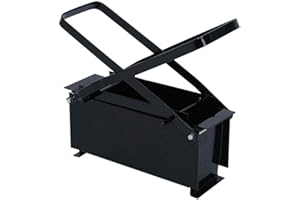 EJOYOUS Prensa de briquetas de papel Prensa de briquetas DIY Prensa de briquetas Fabricantes de briquetas para calentar Estufa de fuego Herramienta casera de hierro para chimenea 25.6 x 12.6 x 8.2cm