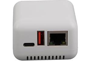 VELATEMOR Wireless Print Server, USB 2.0 Network Print Server, 5V LAN Print Share Server, Wireless Print Server för Android för 3,4 (EU)