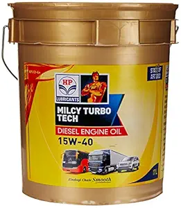 HP Lubricants Milcy Turbotech 15W-40 API CI4+ Engine Oil for Cars (17 L)