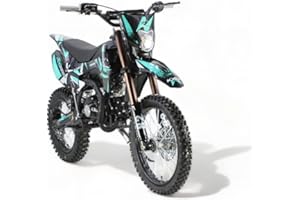 T-MOTO.IT #1 OFF ROAD LEADER T-MOTO Pitbike 609K motocross 125cc, Moto cross 4 tempi Ruota 17/14, pit bike moto a benzina Ragazzi e adulti (Azzurro)