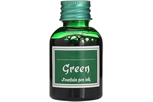 SURAKEY Brilliant Green, 30ml Bottled Ink for Fountain Pens, Calligraphy Ink Art Writing Drawing Painting Graffiti Ink Feather Pen Dip Ink Bottles for School Offices Supplies
