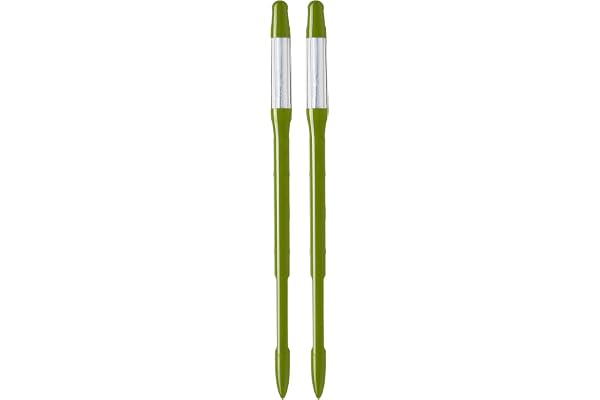 SUSTEE Lot de 2 indicateurs d'arrosage, vous indique quand arroser - Fonctionne pour toutes les plantes et sols - Simple, sans piles - Fabriqué au Japon (vert, moyen)