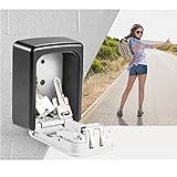 EINZIGARTIGES DESIGN - Die abschließbare Box verfügt über eine schmutzabweisende Oberflächenbehandlung und ein glattes Design, das die Oberfläche gleichmäßig macht und ein Abschneiden der Hand verhindert. Sichere Schlüsselbox reduziert Probleme für unser Leben.