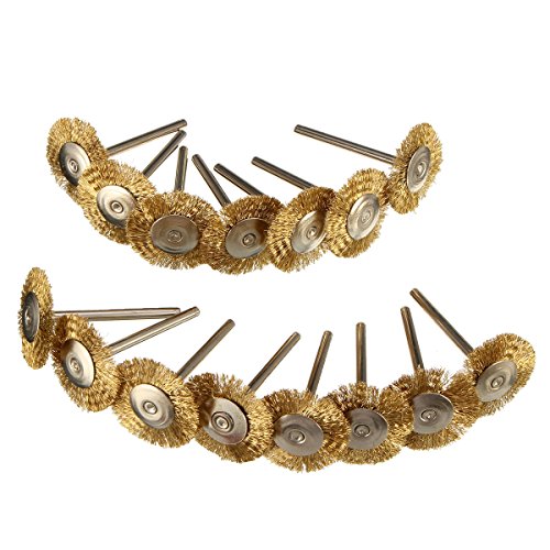 MOHOO 45 PC Drahtbürste Bohrmaschine Stahldraht Rundbürsten Dremel Zubehör für Präzisionswerkzeuge (neues Material)