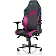 Secretlab Titan Evo LoL Jinx Gaming Chair - Reclining - Ergonomic & Comfortable Computer Chair with 4D Armrests - Magnetic Head Pillow & 4-Way Lumbar Support - Regular - Pink/Black - Leatherette