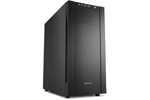 Sharkoon s25-v - Caja de Ordenador, pc Gaming, semitorre ATX, Negro.