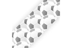 SuperDuperDecor - Football - Bedroom Wall Border - Eco Friendly 1.3m Self Adhesive Strips - Black Balls