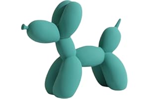 YOYUMI Esculturas Perro Globo Decoracion Adornos para,Adecuado para la decoración del vestíbulo de la Sala de Estar y el Dormitorio, Artesanías De Resina (Verde Oscuro 8.7Inch)