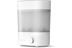 Philips Avent esterilizador y secador de biberones de alta calidad, elimina el 99,9% de las bacterias, sin productos químicos, capacidad para 6 biberones/tetinas/accesorios, modelo SCF293/00