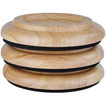 KingPoint Klavieruntersetzer, Möbeluntersetzer aus Hartholz, 4er-Set