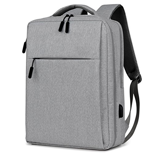 Preisvergleich Produktbild HUANGDA Doppelter Schulter-Rucksack, einfache Laptop-Tasche, Reiserucksack, lässiger Einkaufs- Rucksack (Color : Light grey)