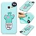 Produktbild Everainy Kompatibel für Samsung Galaxy A3 2017 Hülle Silikon Bumper Gummi Cover Hüllen für Galaxy A3 2017 Handyhülle Stoßfest TPU Stoßstange Candy Farbe Schutzhülle (Hellblau/Kaktus)